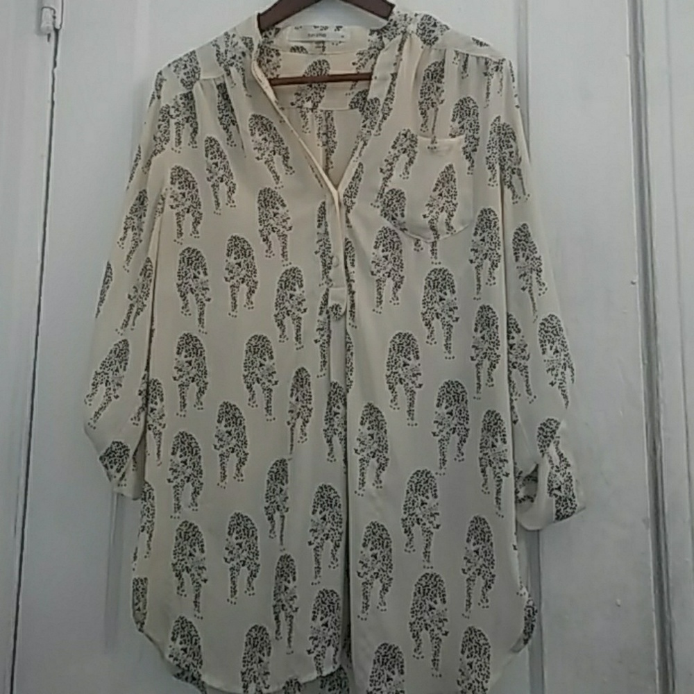Leopard print blouse